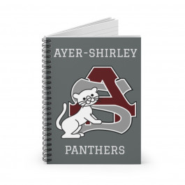 Ayer-Shirley little panthers spiral lined notebook Grey