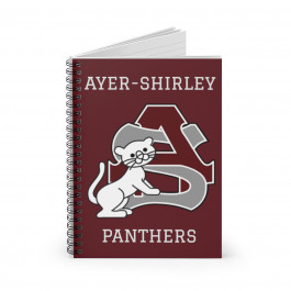 Ayer-Shirley little panthers spiral lined notebook Maroon
