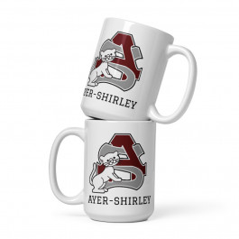 Ayer-Shirley little panthers White glossy mug